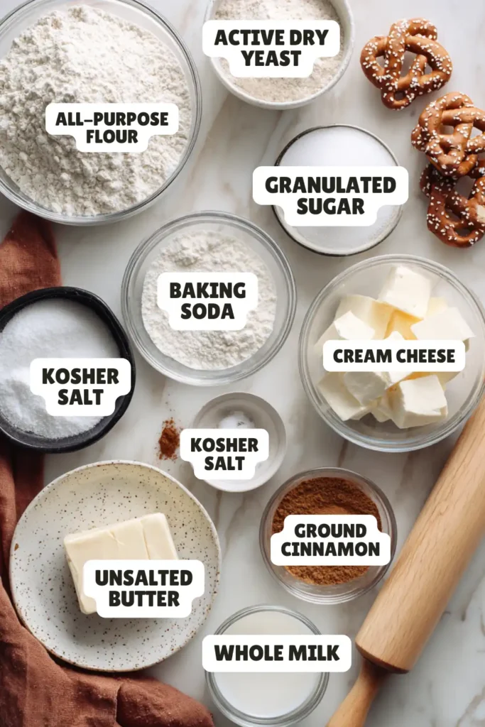 Cinnamon Pretzel Bites Ingredients