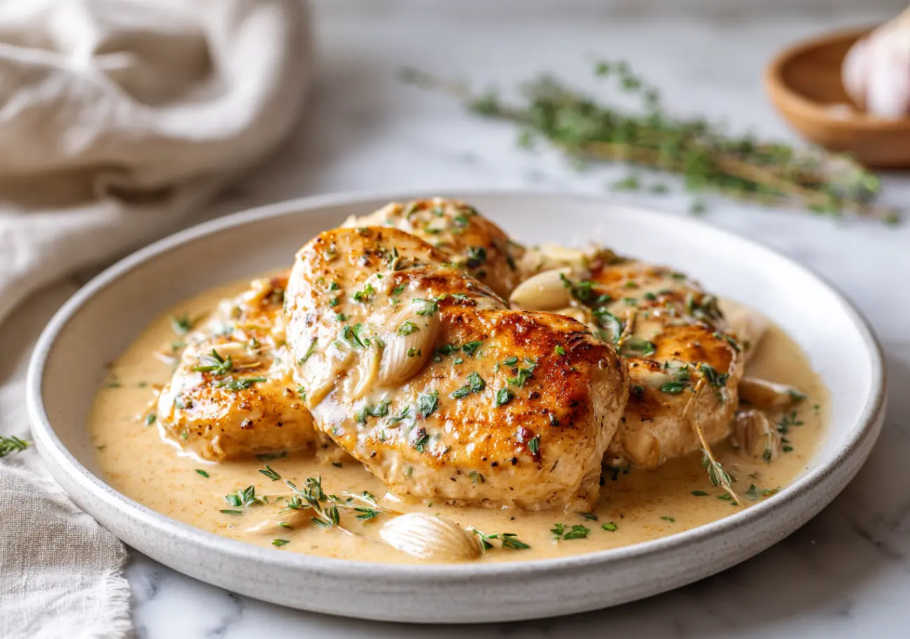 Creamy Garlic Chicken Breast Ready in 30 Minutes
