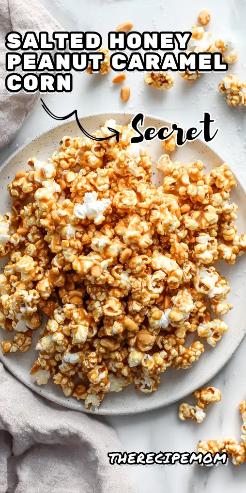 Crunchy Salted Honey Peanut Caramel Corn Treat