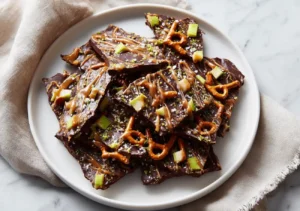 Easy Caramel Apple Bark for Halloween Treats