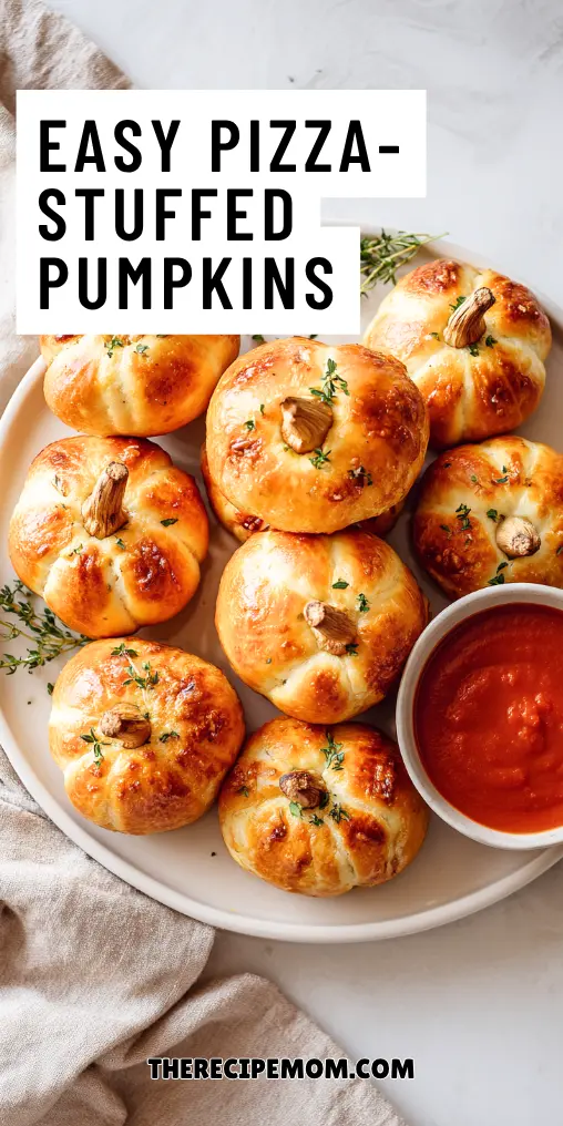 Easy Pizza-Stuffed Pumpkins for Halloween Dinner