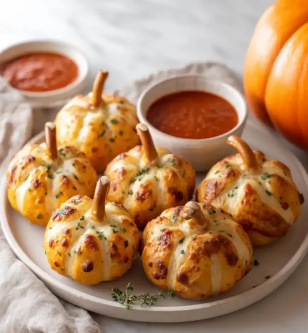 Easy Pizza-Stuffed Pumpkins for Halloween Dinner