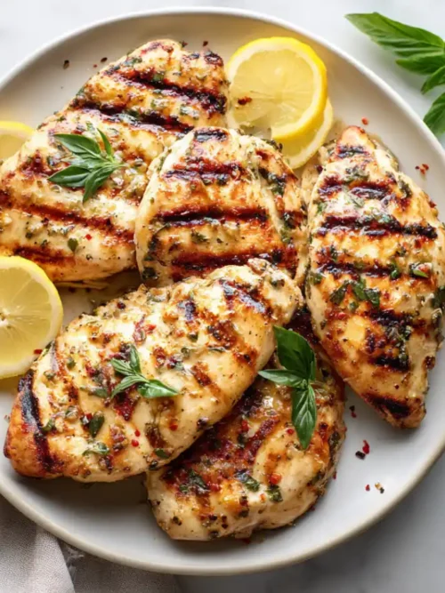 Juicy Lemon Herb Marinated Grilled Chicken