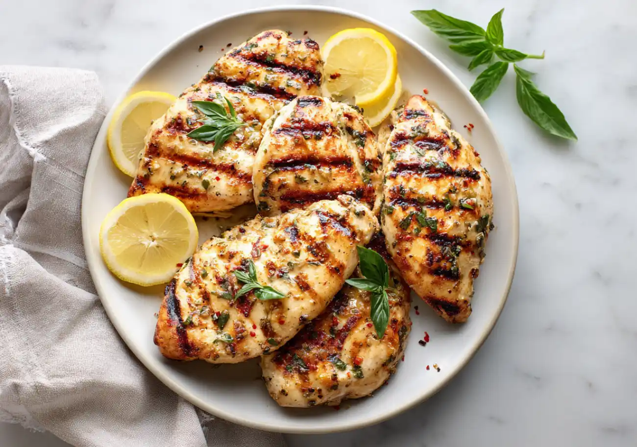 Juicy Lemon Herb Marinated Grilled Chicken