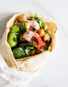Mediterranean Chickpea Wraps