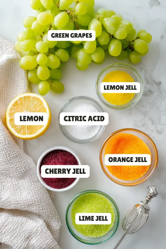 Sour Patch Grapes Ingredients