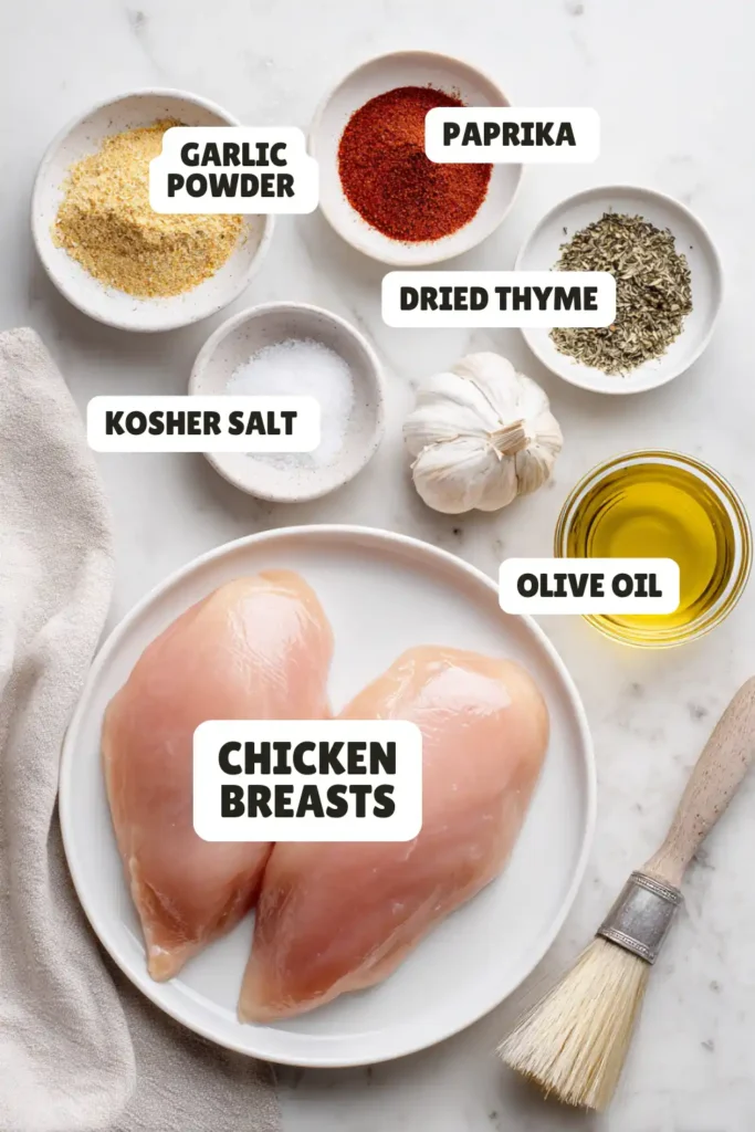 Air Fryer Chicken Breast Recipe Ingredients