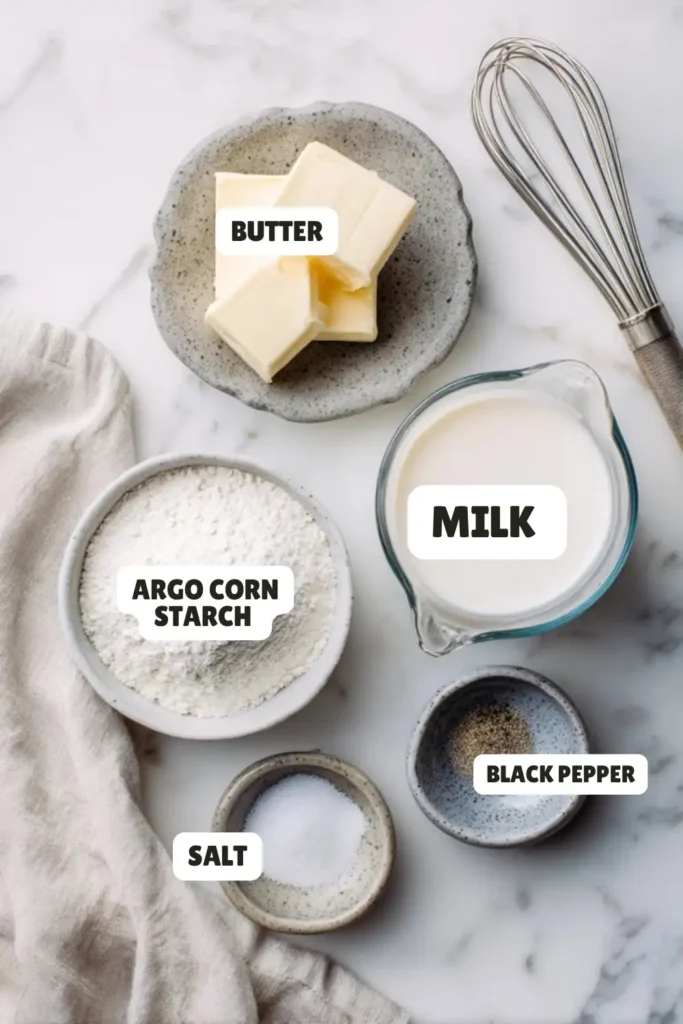 Argo White Sauce Recipe Ingredients