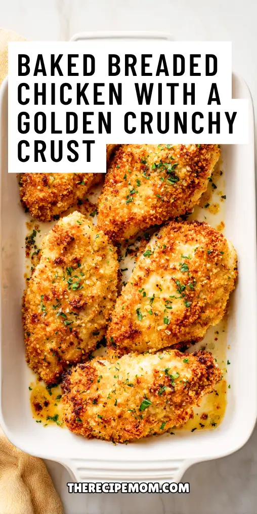 Baked Breaded Chicken with a Golden Crunchy Crust