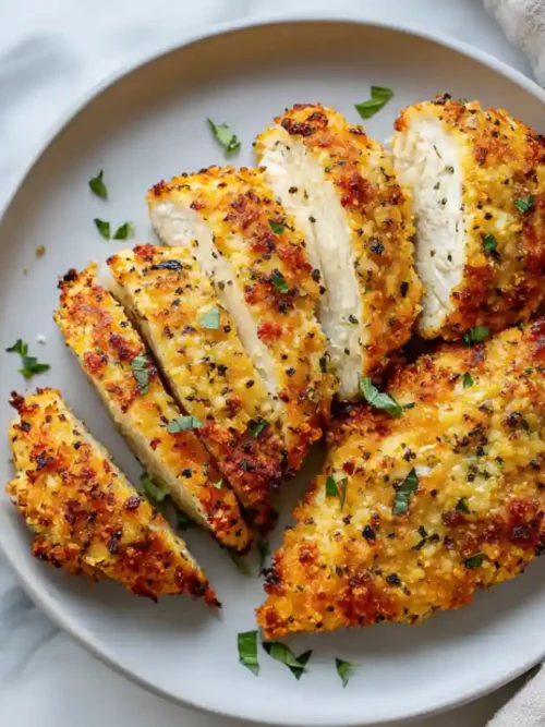 Baked Parmesan Crusted Chicken in 35 Minutes
