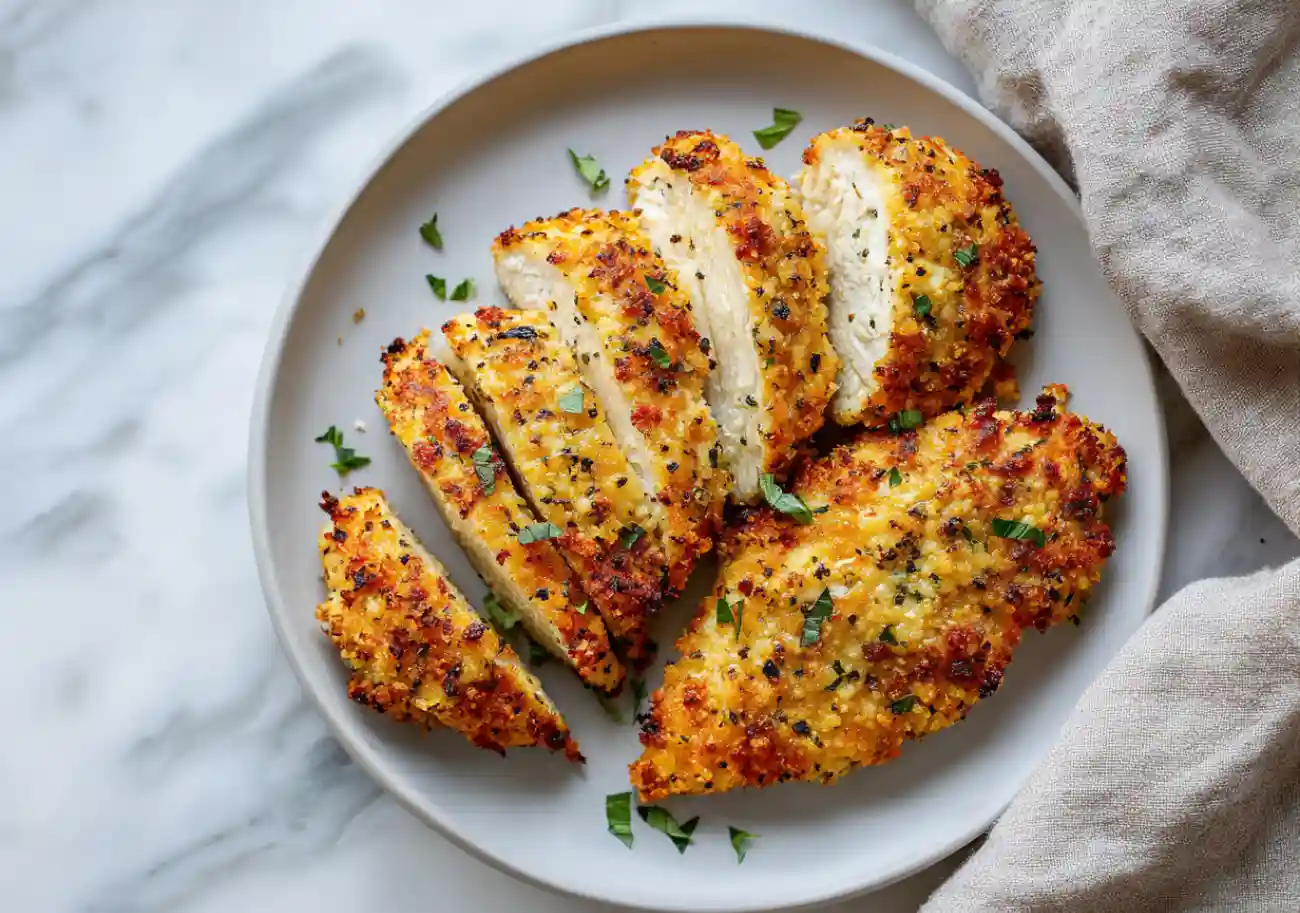 Baked Parmesan Crusted Chicken in 35 Minutes