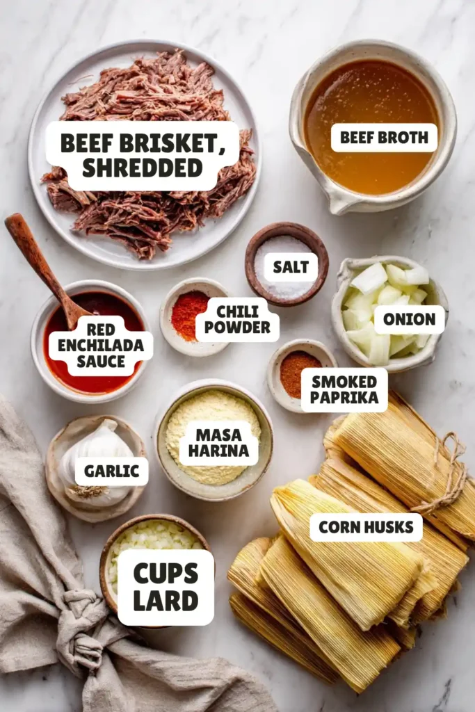 Beef Brisket Tamales Recipe Ingredients