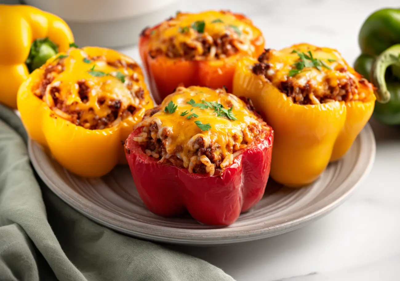 Beef Stuffed Peppers Recipe