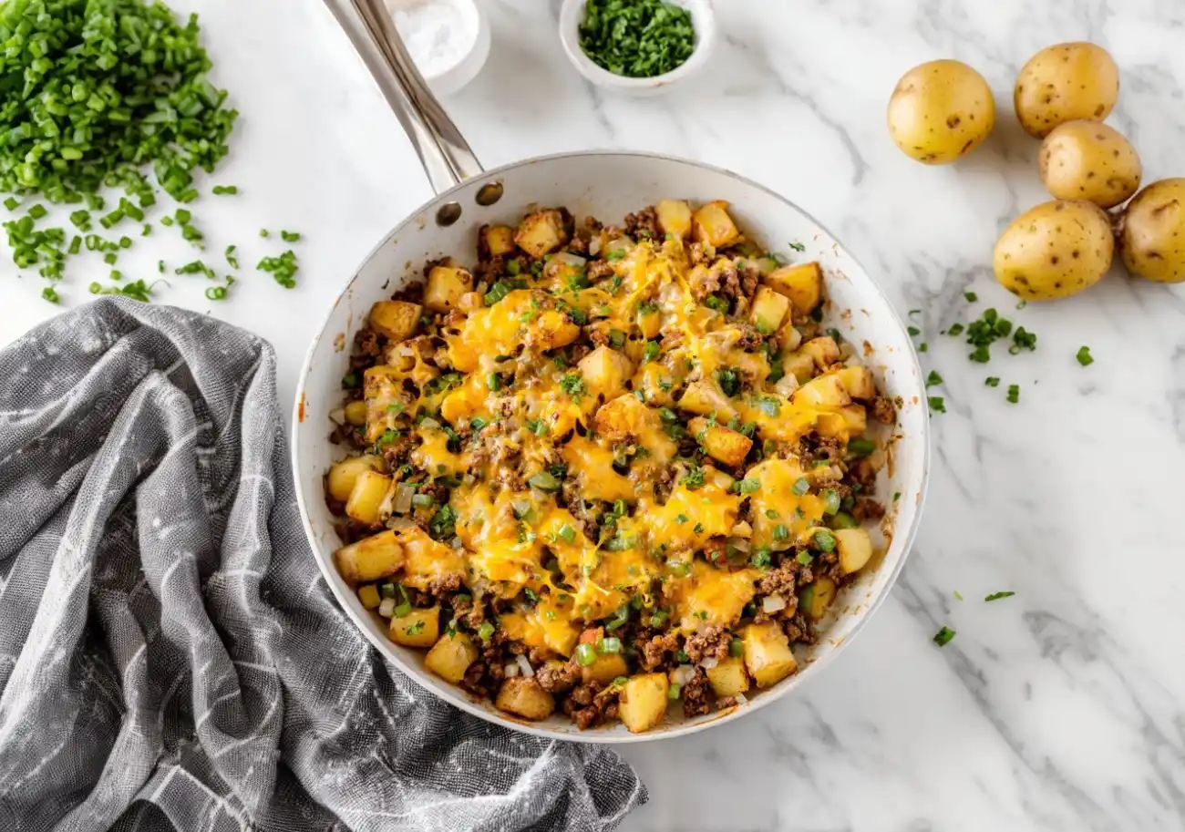 Beef and Potatoes Skillet Recipe