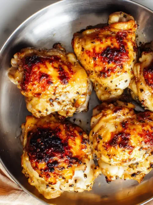 Broiled Chicken Thighs Easy and Crispy Recipe