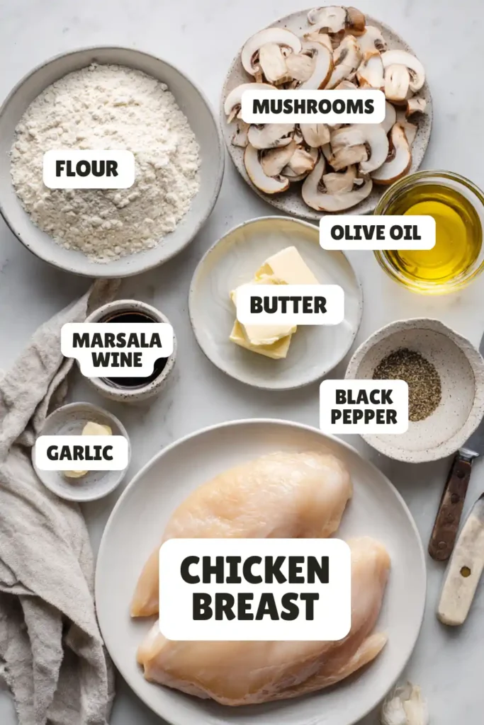Chicken Marsala Ingredients