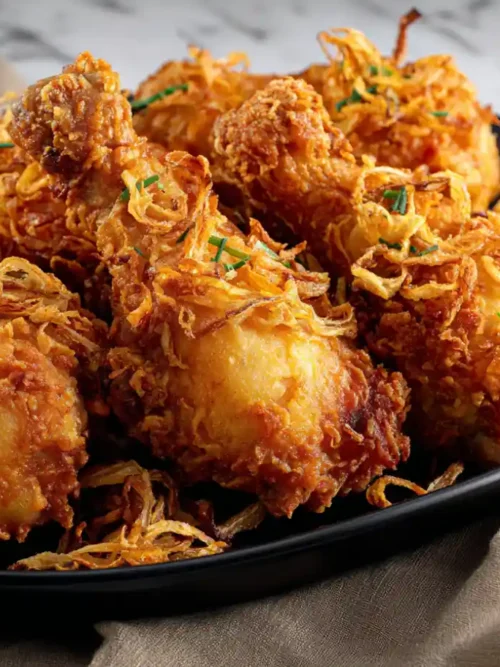 Crispy Hat Yai Fried Chicken with Fried Shallots