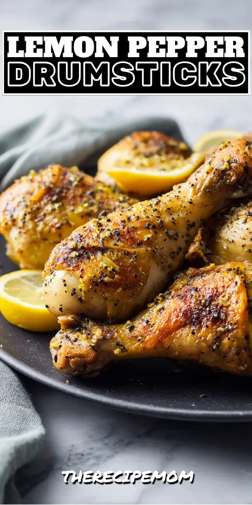 Juicy Lemon Pepper Drumsticks in the Oven