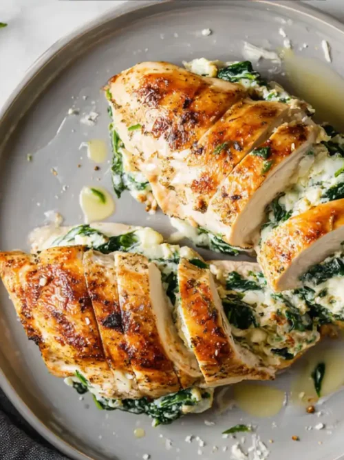 Stuffed Chicken Breasts with Spinach and Cheese