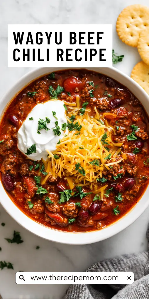 Wagyu Beef Chili Recipe