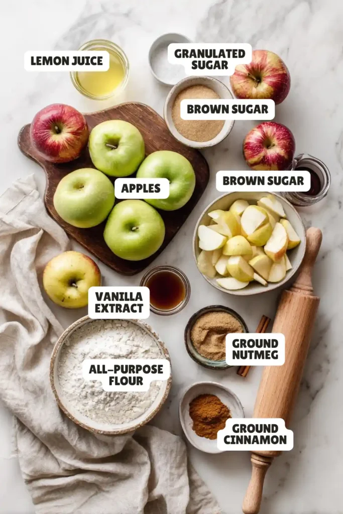Classic Apple Pie Recipe Ingredients