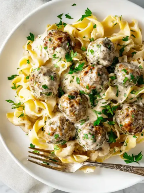 Easy Meatball Stroganoff Recipe