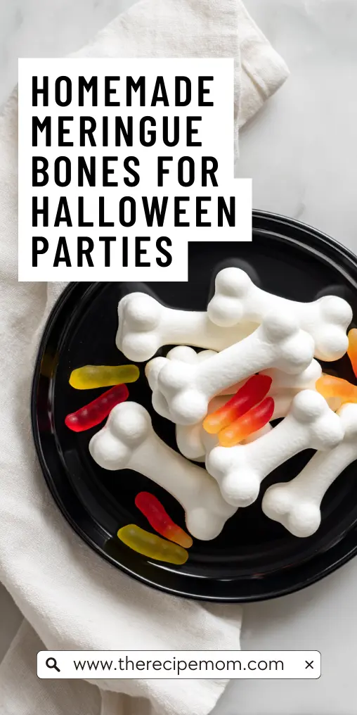 Homemade Meringue Bones for Halloween Parties