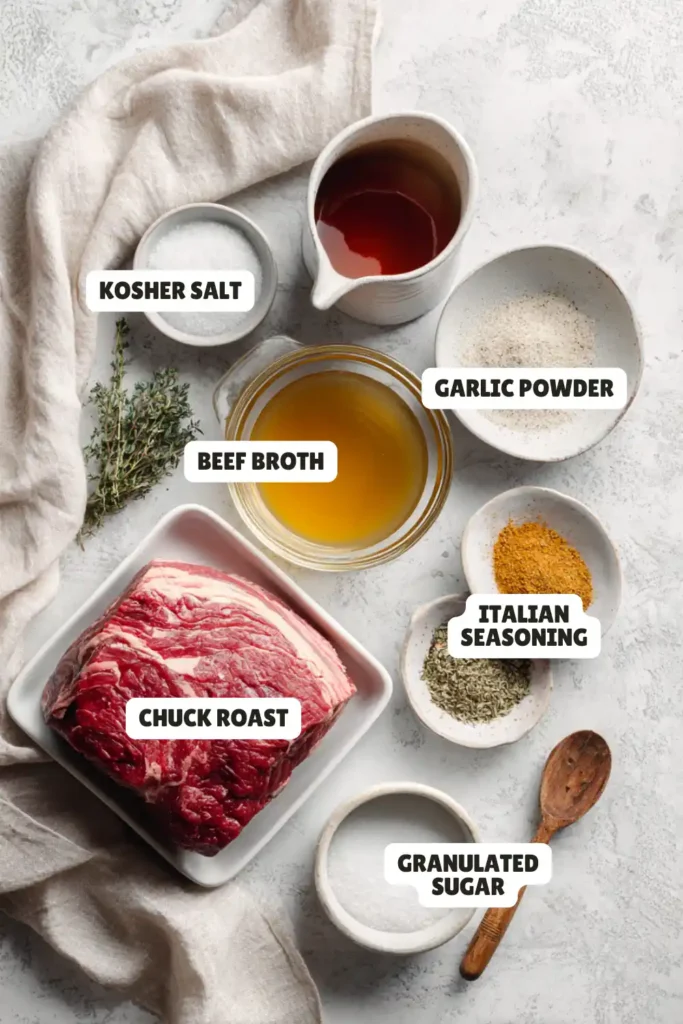 Italian Beef Sandwich Recipe Ingredients