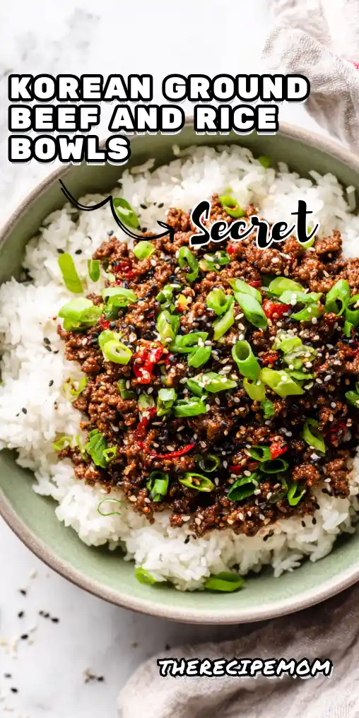 Korean Ground Beef and Rice Bowls
