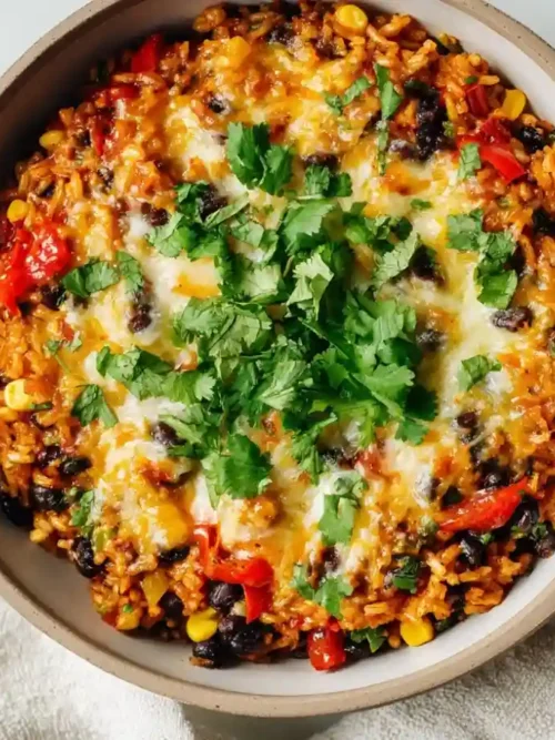 One Skillet Mexican Rice Casserole