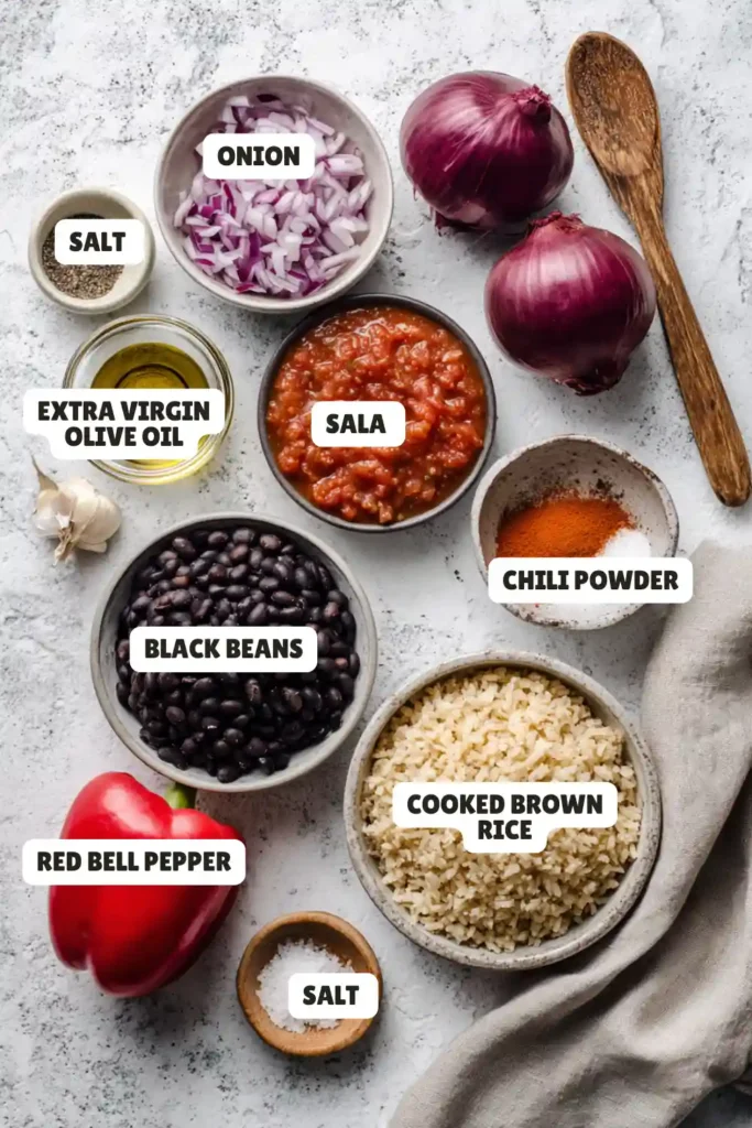 One Skillet Mexican Rice Casserole Ingredients