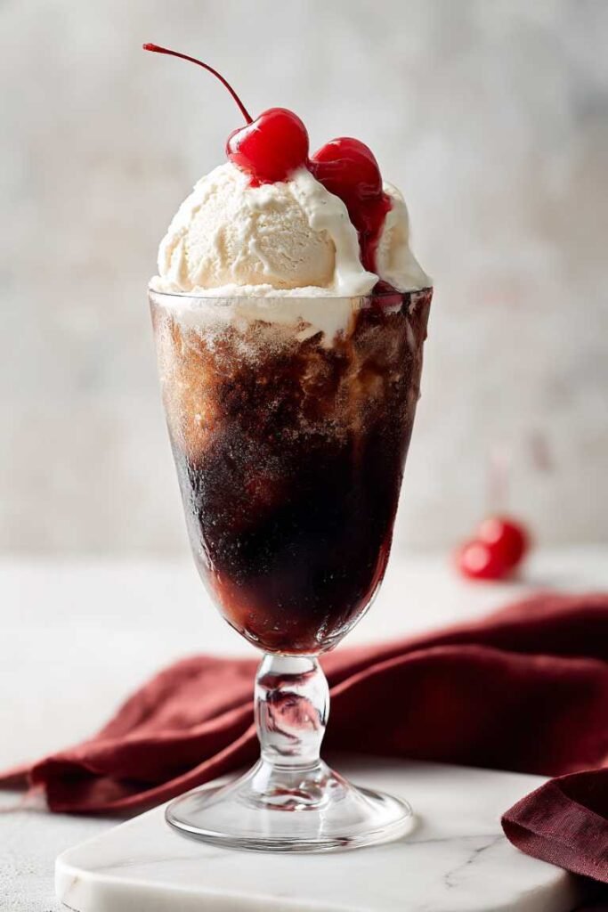 Vampire’s Cherry Cola Float
